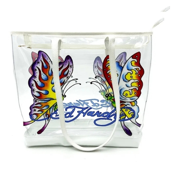 Ed Hardy Handbags - 🦋 Ed hardy PVC Clear see through butterfly  Tote Bag  🦋